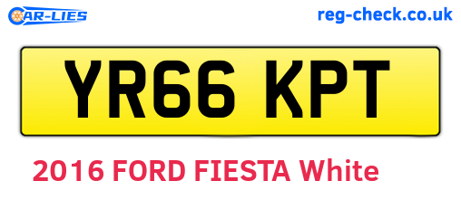 YR66KPT are the vehicle registration plates.