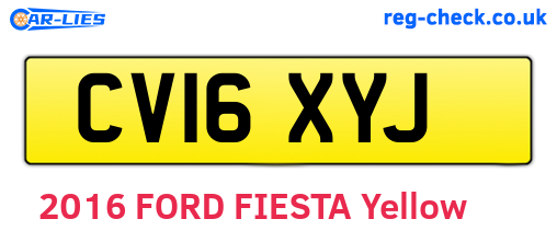 CV16XYJ are the vehicle registration plates.