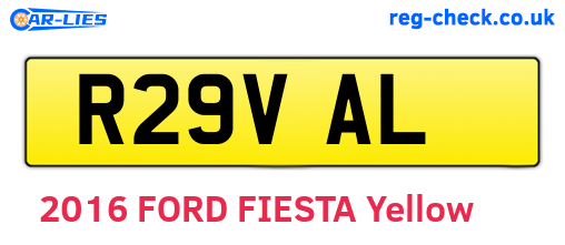 R29VAL are the vehicle registration plates.