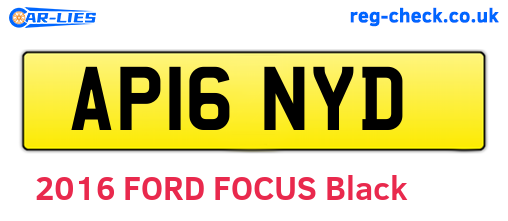 AP16NYD are the vehicle registration plates.