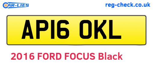 AP16OKL are the vehicle registration plates.
