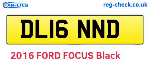 DL16NND are the vehicle registration plates.