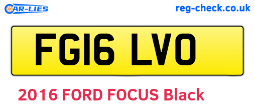 FG16LVO are the vehicle registration plates.