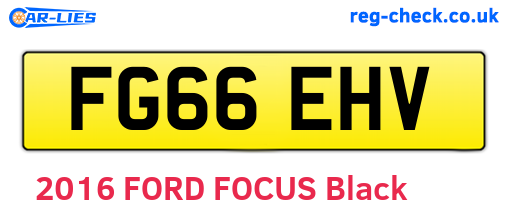 FG66EHV are the vehicle registration plates.