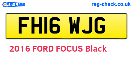 FH16WJG are the vehicle registration plates.