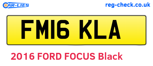 FM16KLA are the vehicle registration plates.