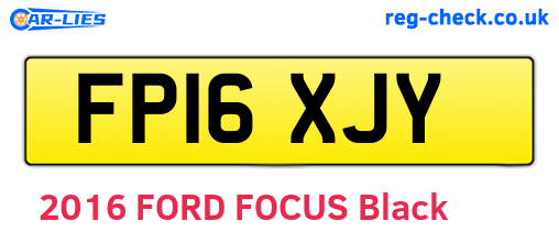 FP16XJY are the vehicle registration plates.