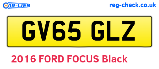 GV65GLZ are the vehicle registration plates.