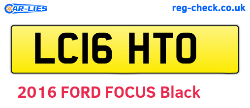 LC16HTO are the vehicle registration plates.