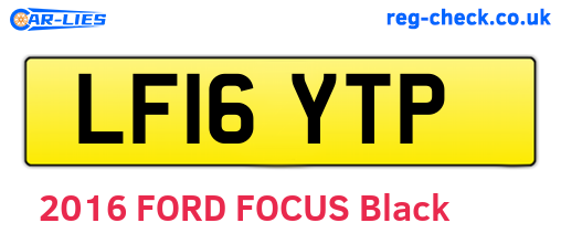 LF16YTP are the vehicle registration plates.