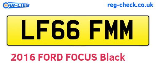 LF66FMM are the vehicle registration plates.