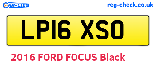 LP16XSO are the vehicle registration plates.