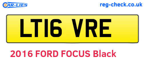 LT16VRE are the vehicle registration plates.