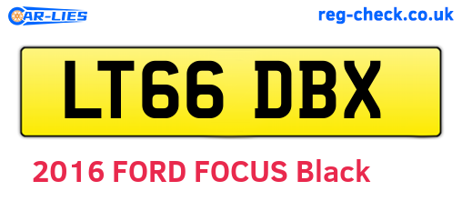 LT66DBX are the vehicle registration plates.