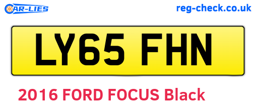 LY65FHN are the vehicle registration plates.