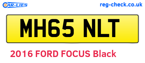 MH65NLT are the vehicle registration plates.