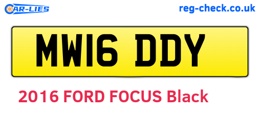 MW16DDY are the vehicle registration plates.