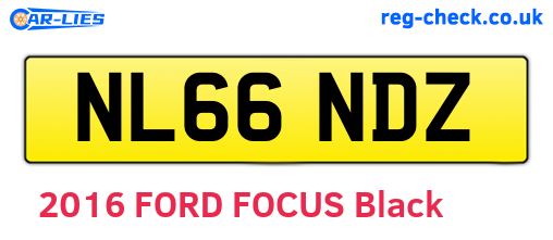 NL66NDZ are the vehicle registration plates.