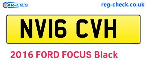 NV16CVH are the vehicle registration plates.
