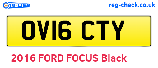 OV16CTY are the vehicle registration plates.