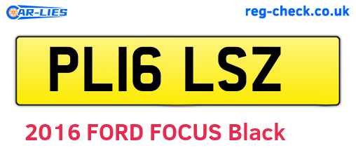PL16LSZ are the vehicle registration plates.