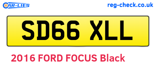 SD66XLL are the vehicle registration plates.