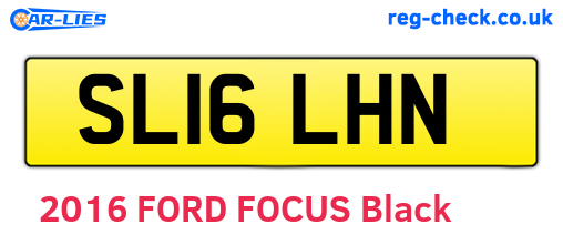 SL16LHN are the vehicle registration plates.