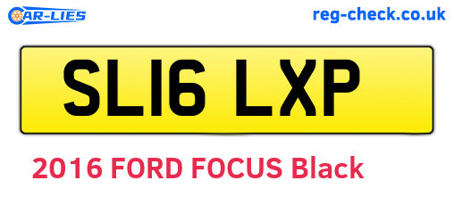SL16LXP are the vehicle registration plates.