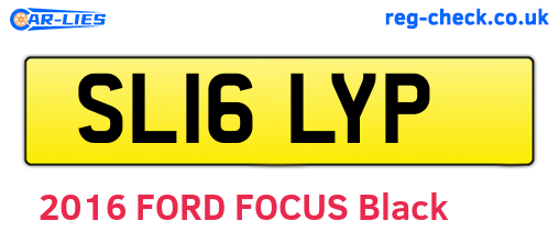 SL16LYP are the vehicle registration plates.