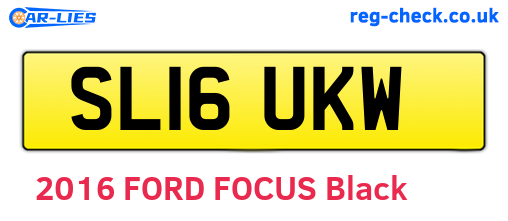 SL16UKW are the vehicle registration plates.