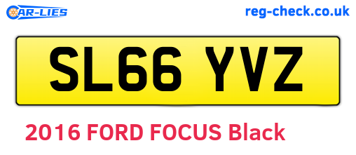 SL66YVZ are the vehicle registration plates.
