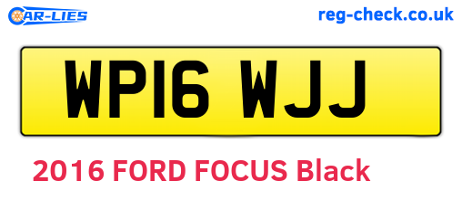 WP16WJJ are the vehicle registration plates.