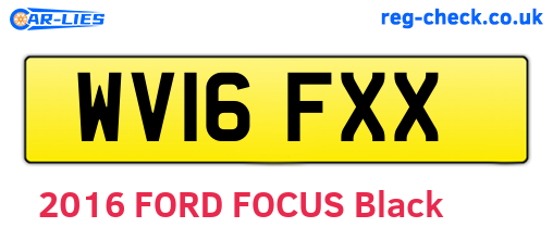 WV16FXX are the vehicle registration plates.