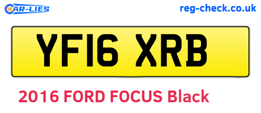 YF16XRB are the vehicle registration plates.