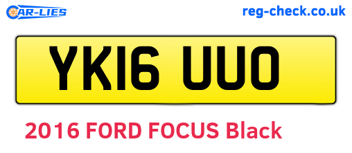 YK16UUO are the vehicle registration plates.