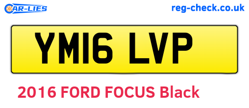 YM16LVP are the vehicle registration plates.