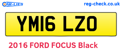 YM16LZO are the vehicle registration plates.