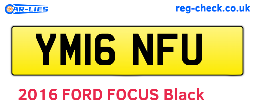 YM16NFU are the vehicle registration plates.
