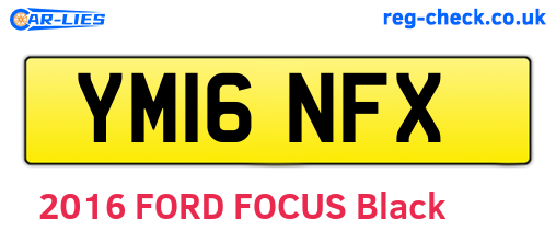 YM16NFX are the vehicle registration plates.
