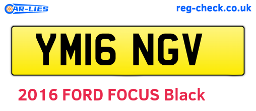 YM16NGV are the vehicle registration plates.