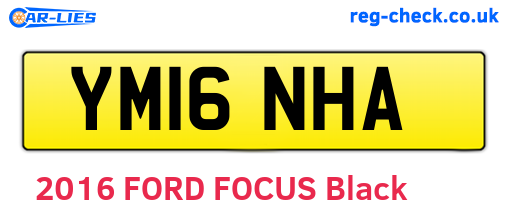 YM16NHA are the vehicle registration plates.