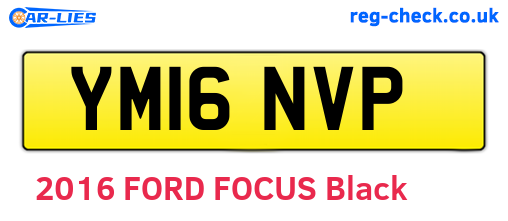 YM16NVP are the vehicle registration plates.