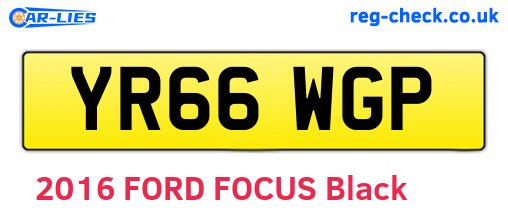 YR66WGP are the vehicle registration plates.