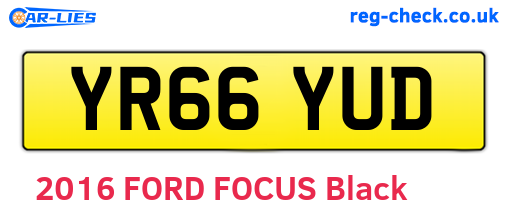 YR66YUD are the vehicle registration plates.