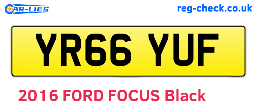 YR66YUF are the vehicle registration plates.