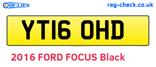 YT16OHD are the vehicle registration plates.