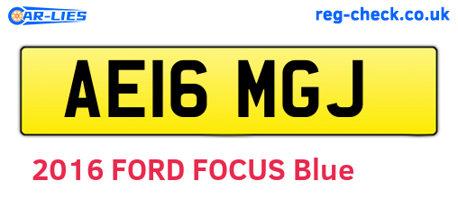 AE16MGJ are the vehicle registration plates.