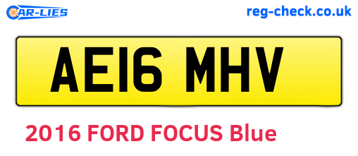 AE16MHV are the vehicle registration plates.