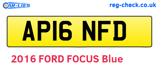AP16NFD are the vehicle registration plates.