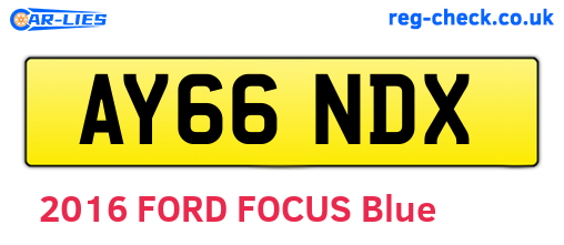 AY66NDX are the vehicle registration plates.